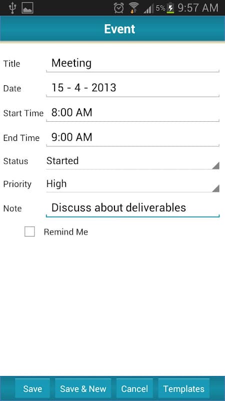 Business Calendar - Event Todo screenshot 3