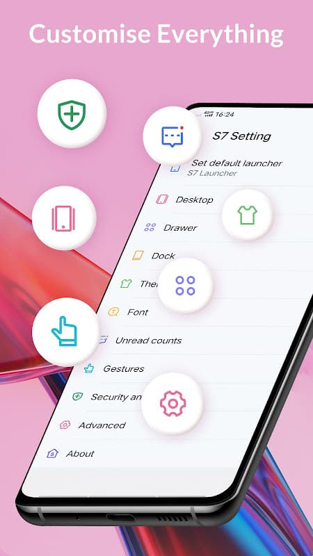 S25 / S7 Launcher for Galaxy S screenshot 6