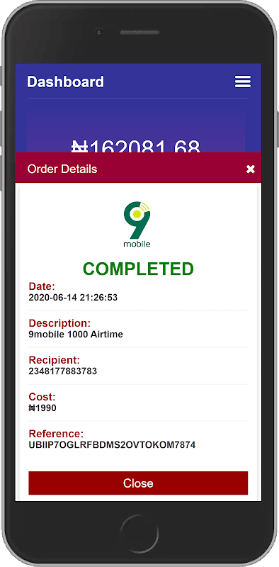 Mobile VTU - Airtime & Data Re screenshot 3