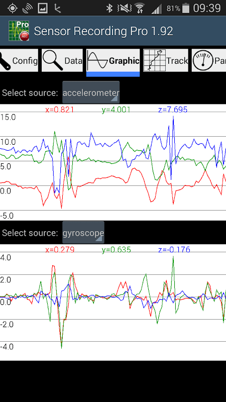 Sensor Recording Lite screenshot 3