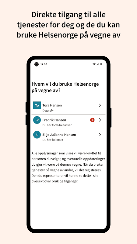 Helsenorge screenshot 3