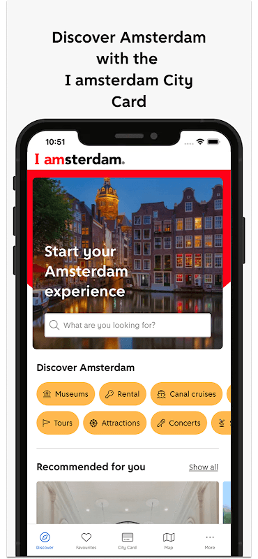 I amsterdam city card screenshot 2