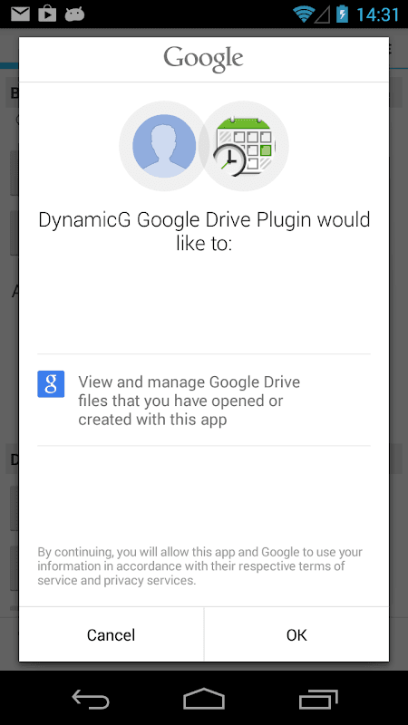DynamicG Google Drive Plugin screenshot 2