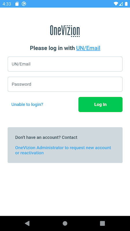 FieldVizion UAT screenshot 2