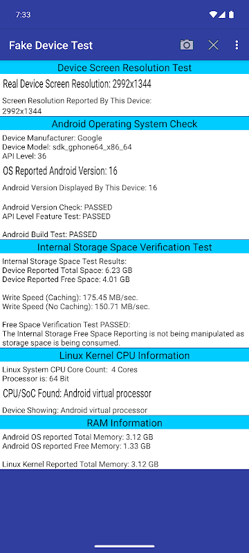 Fake Device Test screenshot 4