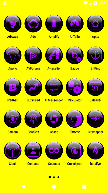 Purple Glass Orb Icon Pack v9.0 Free screenshot 3