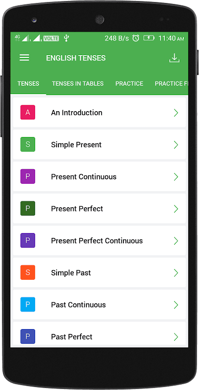 English Tenses Book screenshot 1