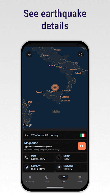 Earthquakes Today: Tracker screenshot 6