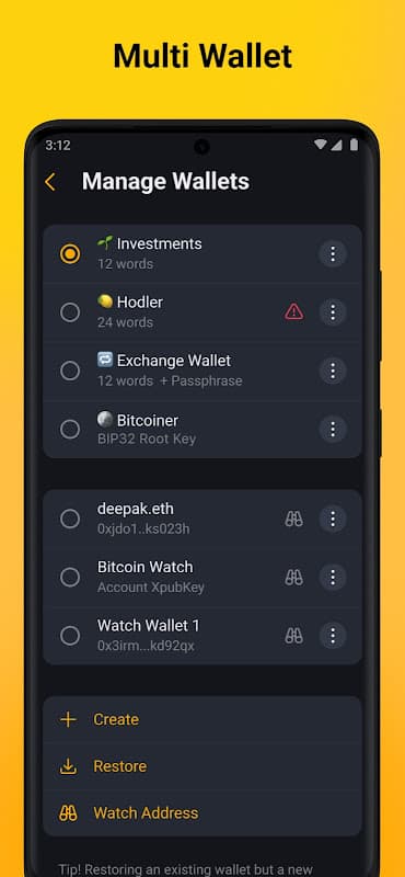 Unstoppable Crypto Wallet screenshot 2