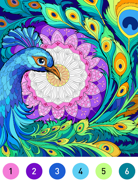 Mandala Color by Number Book screenshot 6
