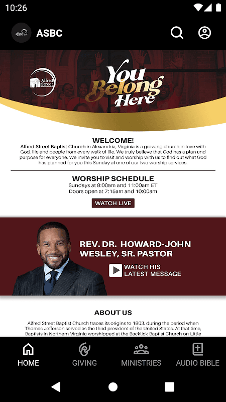 Alfred Street Baptist Church screenshot 1