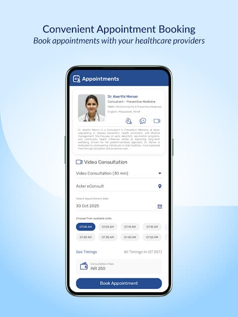Aster eConsult screenshot 2