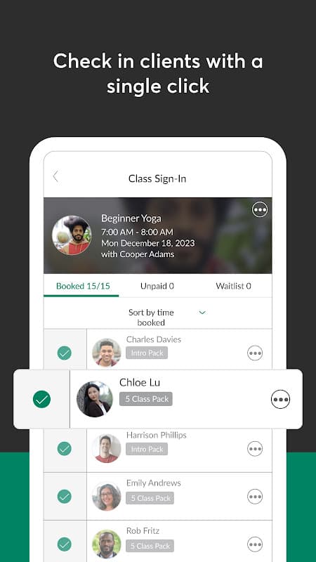MINDBODY Business screenshot 3
