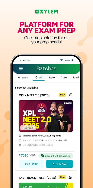 Xylem Learning App - NEET-UG JEE KEAM CLASS 11-12 screenshot 2