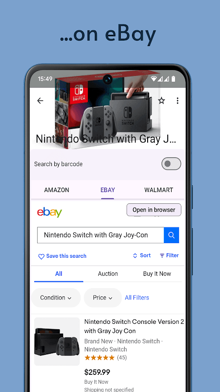 Barcode Scanner For eBay - Compare Prices screenshot 3