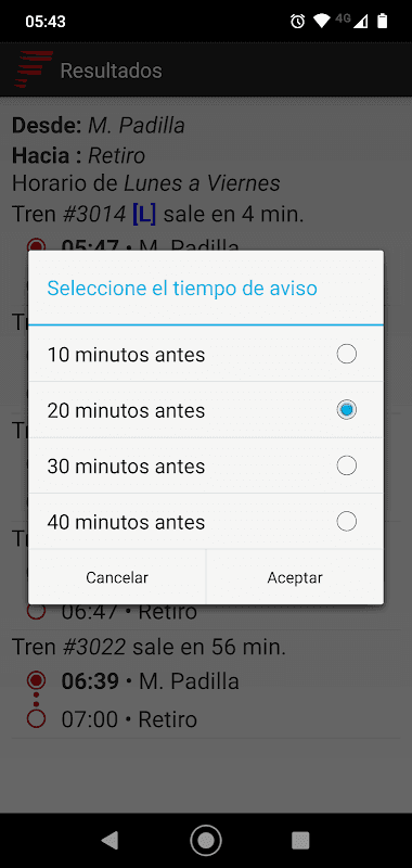 Horarios Belgrano Norte screenshot 6