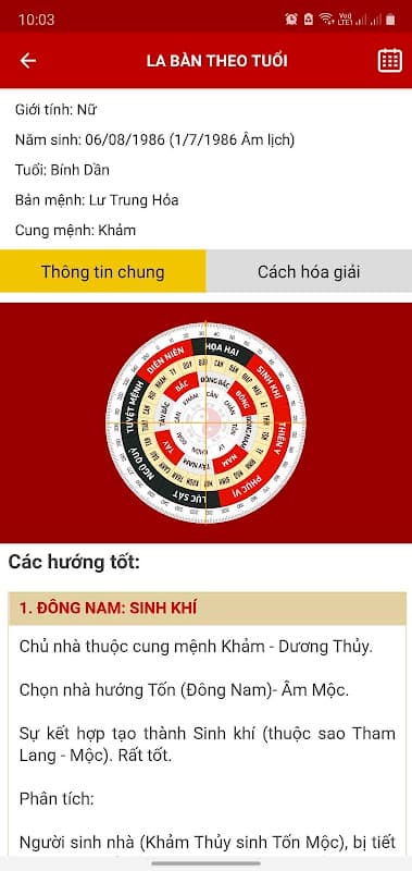 La ban Phong thuy - Compass screenshot 4