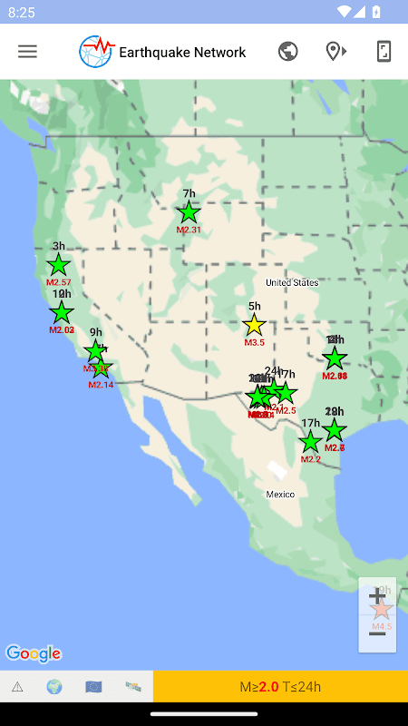 Earthquake Network screenshot 2