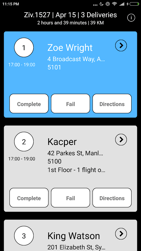 PACKAGE.AI Driver App screenshot 1