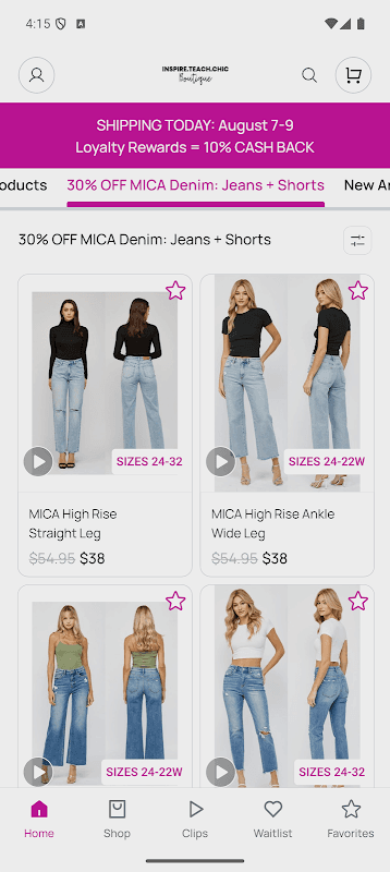 Inspire.Teach.Chic Boutique screenshot 1