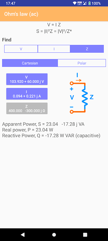 Ohm's Law Calculator screenshot 2