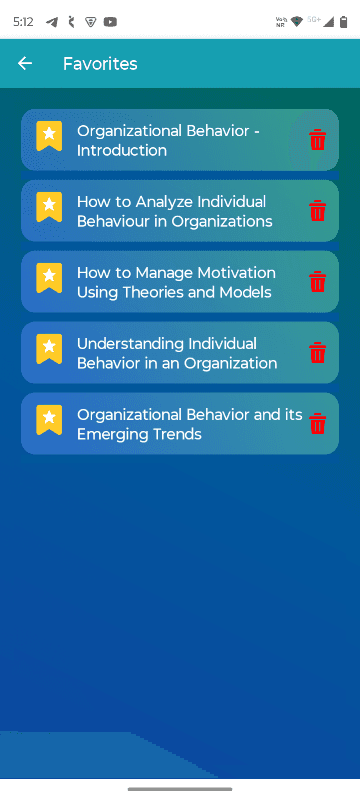 Organizational Behavior screenshot 5