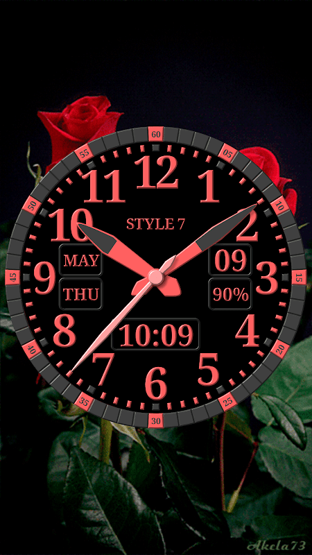 Kit Analog Clock Live Wallpaper-7 screenshot 2