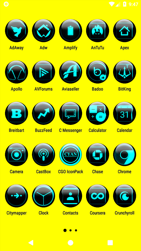 Cyan Glass Orb Icon Pack v3.0 screenshot 3