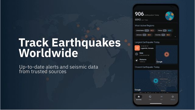 Earthquakes Today: Tracker screenshot 1