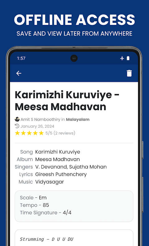 Naadan Chords: Guitar Chords screenshot 3