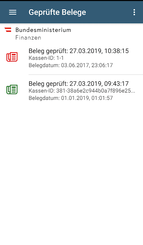 BMF Belegcheck screenshot 5