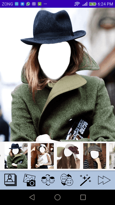 Girls Hat Photo Editor screenshot 1