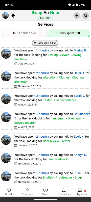 Swap An Hour (SwapAnHour) screenshot 6
