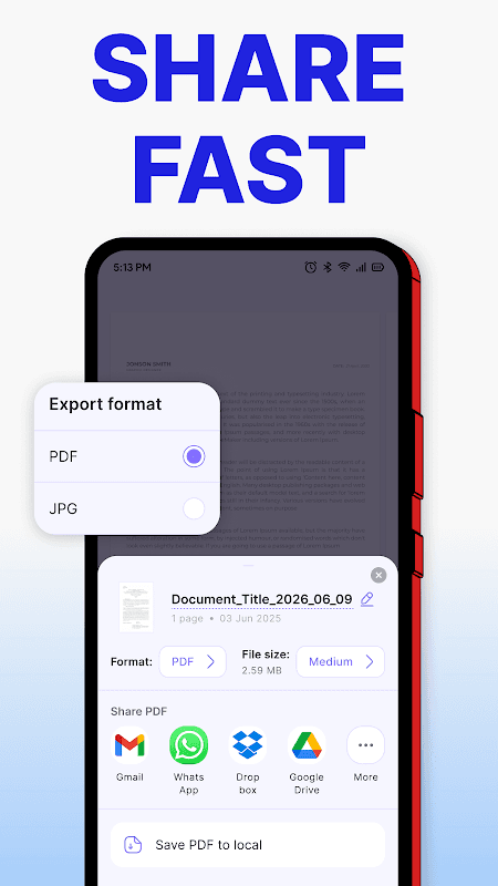 PDF Scanner: Document scanner + OCR Free screenshot 6