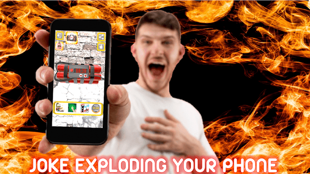 Bomb with explosion and broken screen simulator screenshot 2