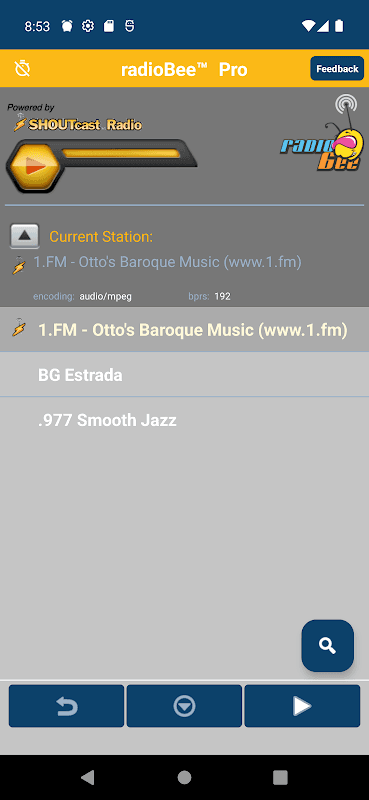 radioBee Lite - radio app screenshot 1