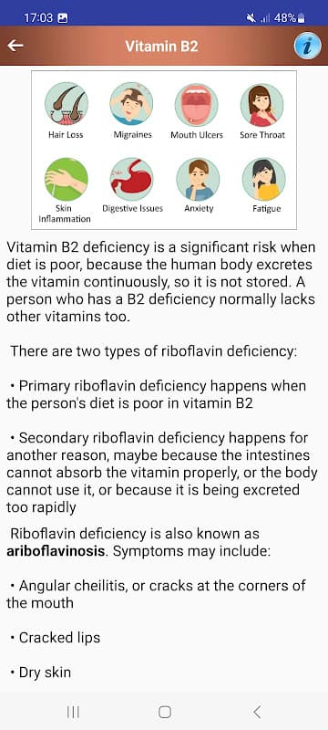 Vitamin rich Foods & Diets screenshot 3