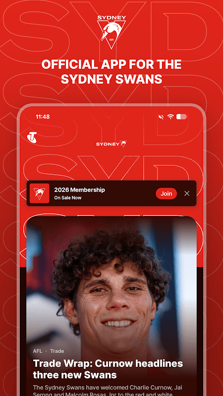 Sydney Swans Official App screenshot 1