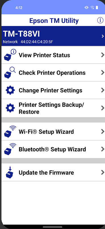Epson TM Utility screenshot 1