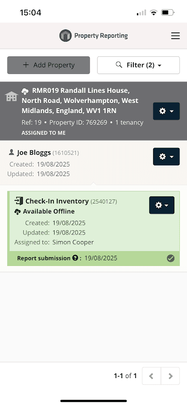 Property Reporting screenshot 1