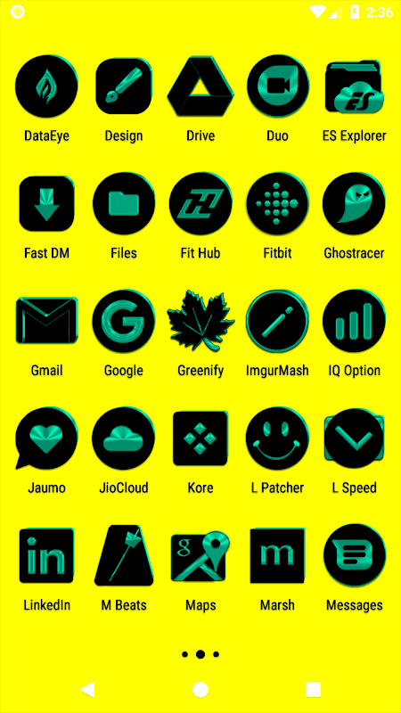 Black and Teal Icon Pack v3.1 screenshot 4