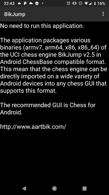 BikJump Chess Engine screenshot 3