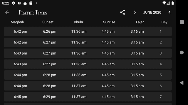 Prayer Times screenshot 4