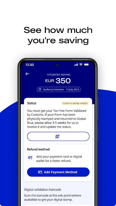 Global Blue screenshot 1