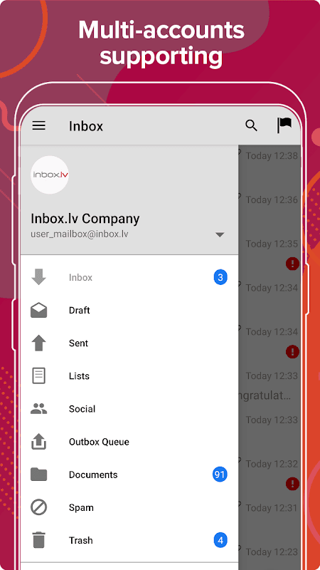 Inbox.lv screenshot 2