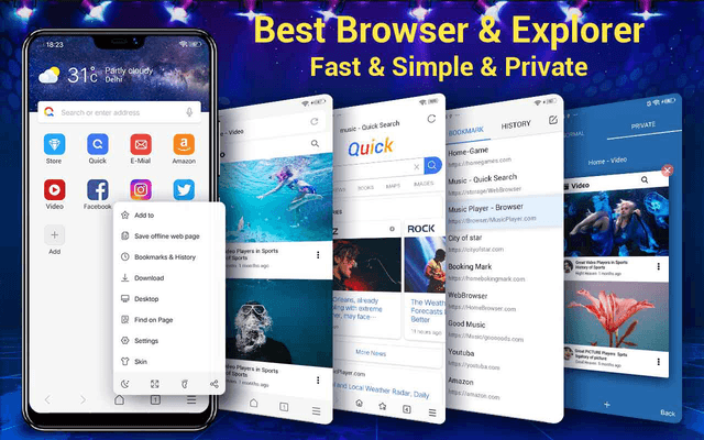 Web Browser & Fast Explorer screenshot 1
