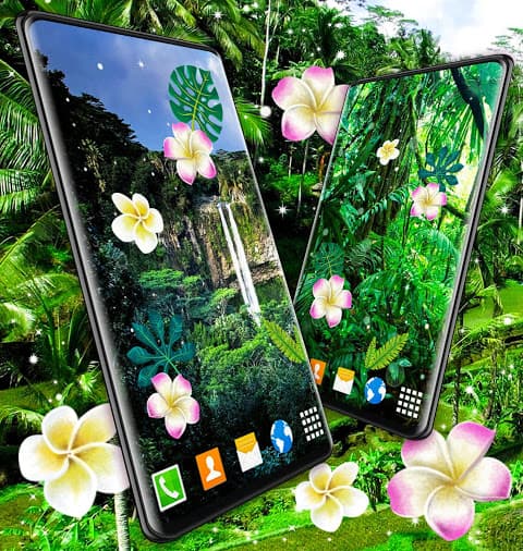 Jungle Live Wallpaper 🌴 Palm Forest Themes screenshot 4
