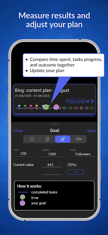 WinGo Plan: goals & projects screenshot 6
