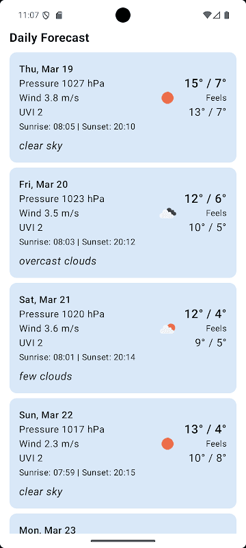 Weekly Weather Forecast screenshot 4