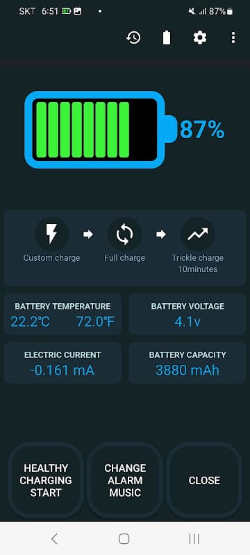 Full Battery Charge Alarm screenshot 1